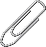 Merkloos / Sans marque Kangaro Ktc Bv 500 stuks kleine paperclips 21 mm Zilver