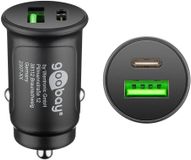 Goobay Dual-USB autolader USB-C PD (30W) - Zwart