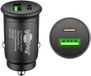 Goobay Dual-USB autolader USB-C PD (30W) - Zwart
