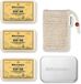 Störtebekker Premium Douche Set Body Sandelhout - 3x 120g Vaste Douchezeep, Sisal Washandje & Zeepdoos