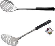 Fackelmann Food and More Opscheplepel 33 cm Zwart PP/RVS