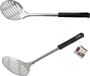 Fackelmann Food and More Opscheplepel 33 cm Zwart PP/RVS