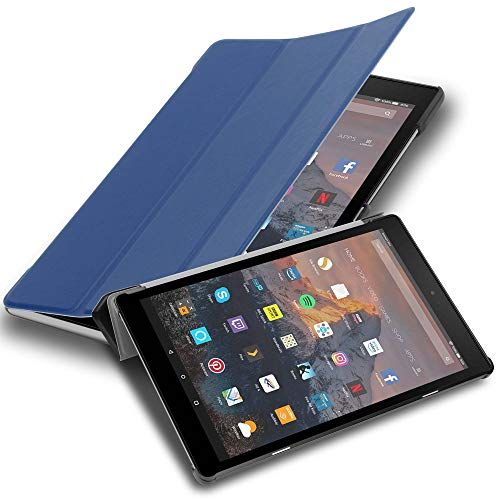 Cadorabo Kindle FIRE HD 10 2017 (7. Gen.) / - / - / JERSEY DONKER BLAUW