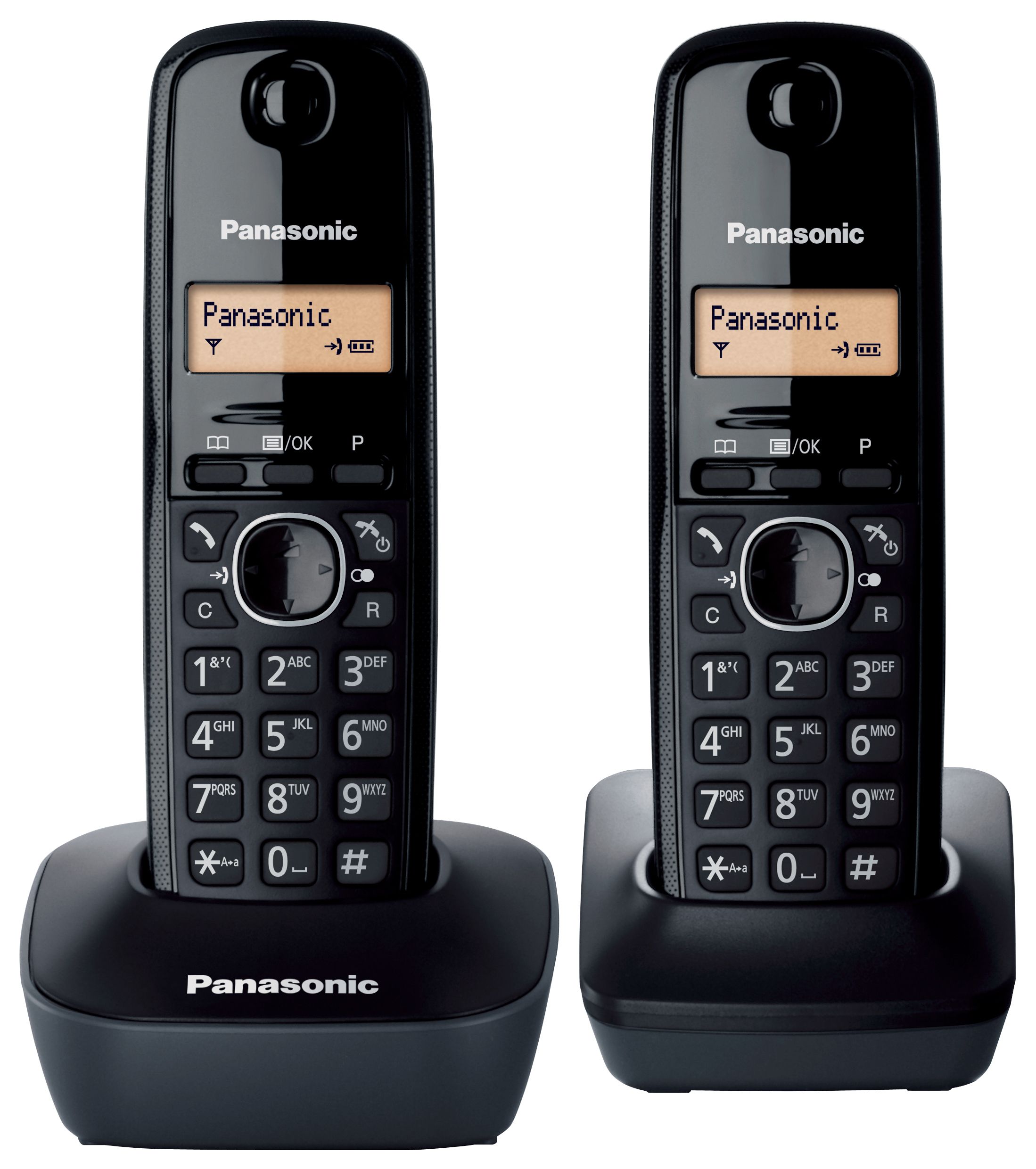 Panasonic KX-TG1612 - DECT Phone - Black