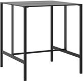 vidaXL Bartafel Zwart Staal 100x100x110 cm