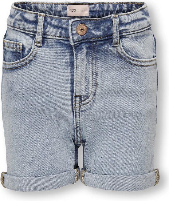 ONLY KOGPHINE SHORTS DNM AZG668 NOOS - Meisjes Broek - Maat 152 - Light Blue Denim