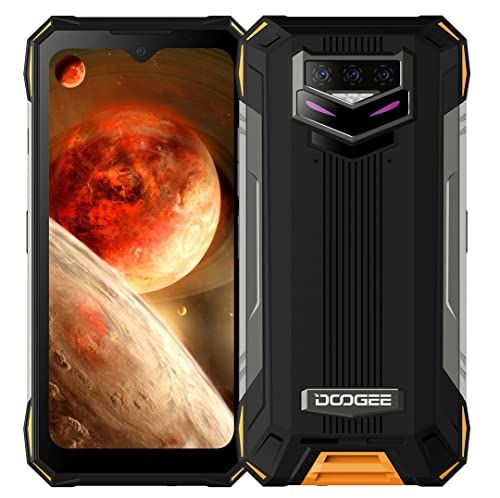 DOOGEE S89 Pro Android 12 telefoon onbreekbaar, batterij 12000 mAh, Helio P90 8 GB + 256 GB, 64 MP Triple camera (20 MP IR nachtzicht), smartphone, waterdicht IP68, 6,3 inch FHD+, draadloos opladen GPS NFC oranje