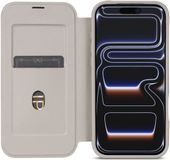 Selected by GSMpunt.nl Apple iPhone 17 Pro Hoesje met MagSafe Book Case Transparant Beige