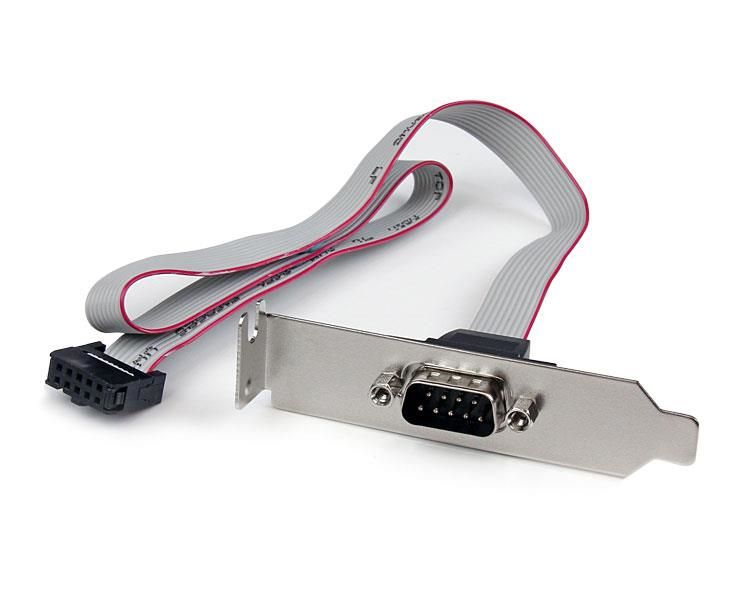 StarTech.com 40 cm Low-Profile Seriële Poort Slotplaatje - Grijs