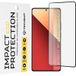 Techsuit Film de protection d'écran pour Xiaomi Redmi Note 13 Pro 4G / Poco M6 Pro 4G, Verre trempé, Full Glue, Noir