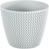Prosperplast Splofy Bloempot - 13cm - Wit (3 stuks)