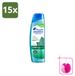 Head & Shoulders 15 x Shampoo anti-pelliculaire Pure Intense avec menthe poivrée, 250 ml - Pack économique
