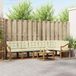 vidaXL - Salon de jardin - 7 pièces - Bois d'acacia - Naturel et crème