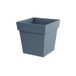 EDA Bloempot Toscane vierkant 32 cm jeansblauw