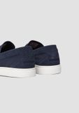 s.Oliver Men's Dark Blue Leather Pool Slides - Size 42