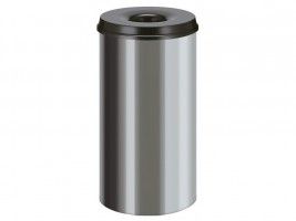 Vepa Bins Vlamdovende papierbak RVS 50 Liter