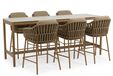 4 Seasons Outdoor Biarritz/Soho 220x75 cm dining tuinset 7-delig