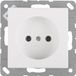 Jung AS500 contactdoos - inbouw - 1-voudig - polarwit