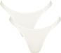 sloggi GO Casual Tiny tanga 2P Dames Onderbroek - SILK WHITE - Maat XL