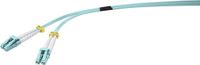 Renkforce Glasvezel Optische vezel Aansluitkabel 2.00 m Aqua-blauw [1x LC-stekker - 1x LC-stekker]