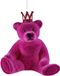 Werner Voss ornement de Noël en plastique - ours en peluche avec couronne 21cm magenta 1 pièce