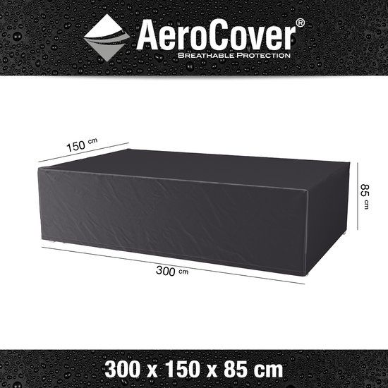 AeroCover Tuinsethoes - 300 x 150 x 85 cm - Antraciet grijs