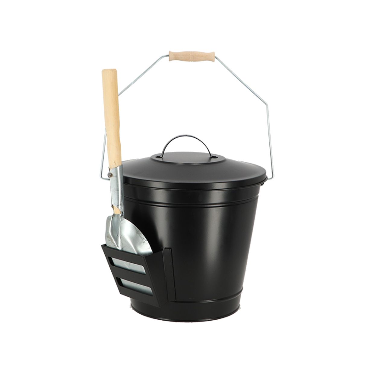 Esschert Design Asemmer met schep - Zwart - 35 cm