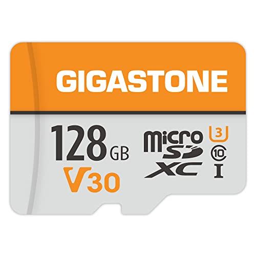 GIGASTONE 128GB micro SD geheugenkaart, SDXC A1 UHS-I U3 klasse 10, 95/40 MB/s lees- en schrijfsnelheid, 4K UHD video, geschikt voor Nintendo Switch, beveiligingscamera, GoPro action cam, Compactcamera’s, DJI drone, micro sd card