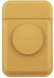 UNIQ Flixa - Portefeuille magnétique - Jaune - Compatible MagSafe - Avec support