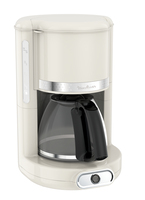 Moulinex FG381A Combi Koffiemachine - 1.25L - 15 Kopjes - Ivoor