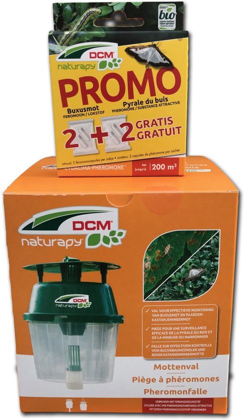 DCM Mottenval + GRATIS 2 buxusmot feromoon naturapy