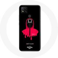 Maniacase Hoesje voor Xiaomi Redmi 9C Inktvis Spel vierkant masker