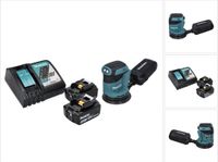 Makita DBO 180 RT Ponceuse excentrique sans fil 18 V 125 mm + 2x batterie 5,0 Ah + chargeur