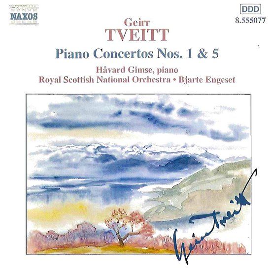 Outhere Naxos Tveitt: Piano Concertos 1 & 5 (CD)