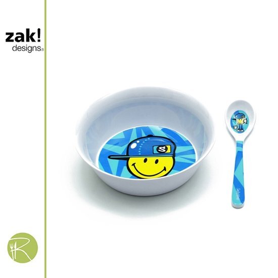 Zak!Designs Ontbijtset - - Smiley - kids boy