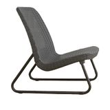 Allibert Keter Rio Loungeset - 3-delig - Zwart/Grijs