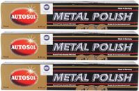 Autosol Metal Polish Chrome Shine, 75 ml, 3 stuks