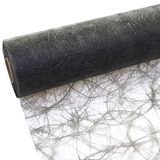 Sizoweb Tafelband - 25 meter rol + 100 decoratieve harten gratis (20cm breedte, donkergrijs)