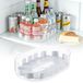 Plateau draaiend - 33 cm - 360 graden - Transparant - Wit