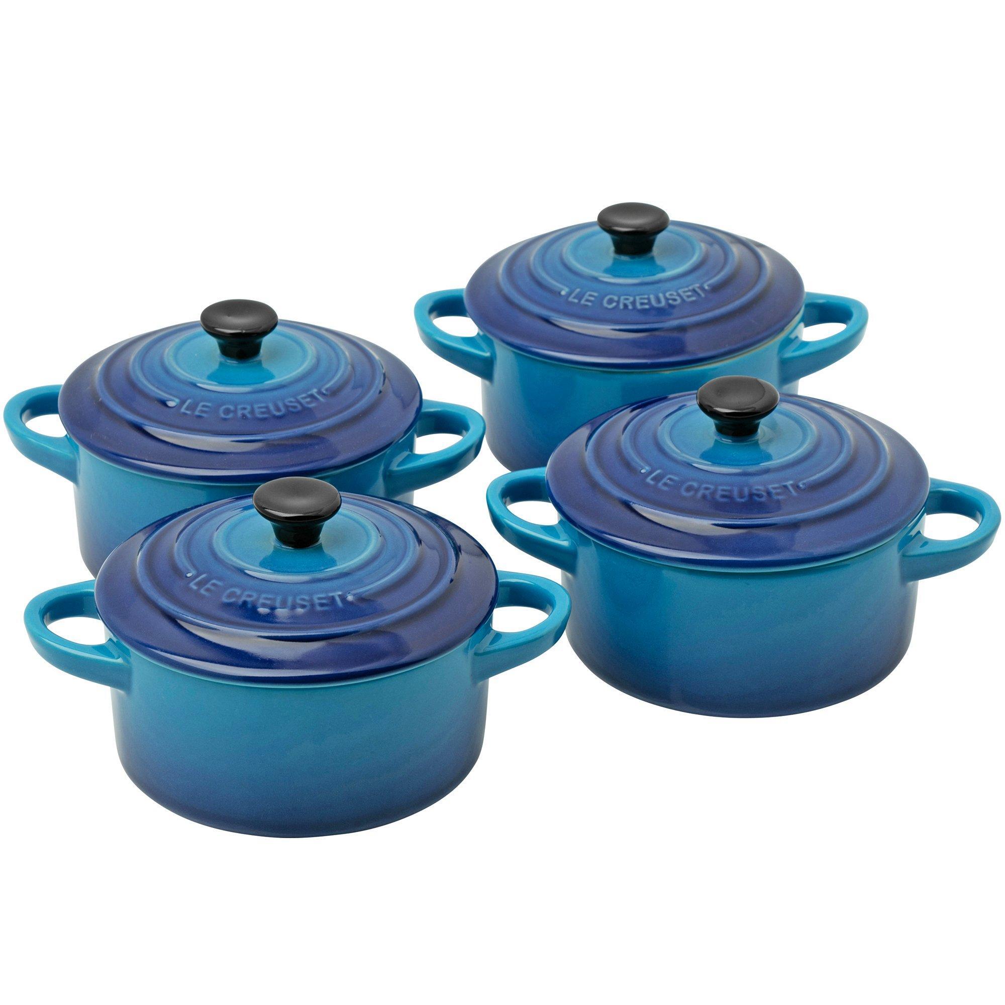 Le Creuset Les Céramiques 79212102200100 mini cocotteset, Azure 10 cm 0,25L