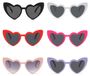 Lunettes de soleil en forme de cœur, 6 paires, couleurs assorties, cadeaux de fête