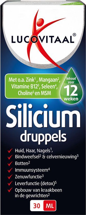 Lucovitaal Silicium Druppels 30 ml - Supplement met Mineralen en Vitaminen