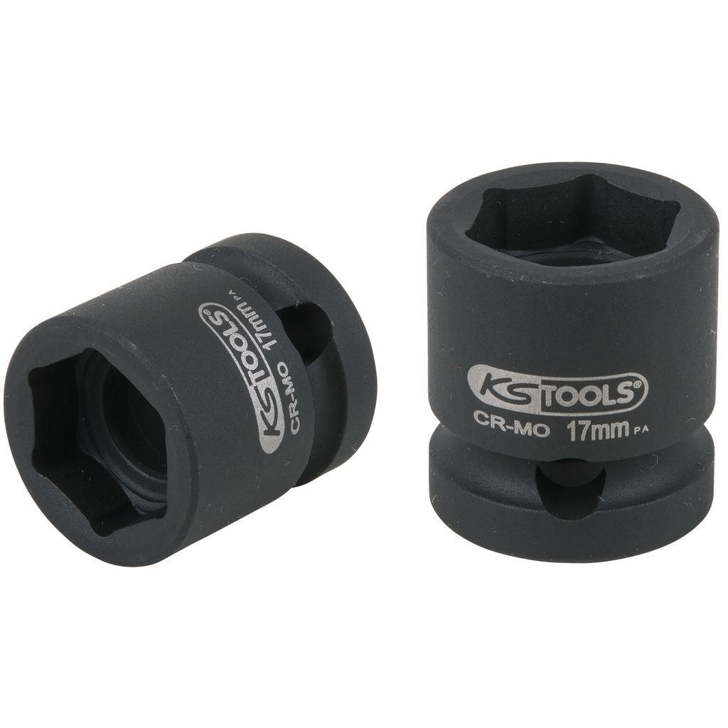 KS Tools 1/2" zeskant krachtdop, extra kort, 17,0 mm - 515.0064