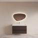 Boss & Wessing BWS Badmeubelset Riga met Lako Wastafel Wit 100 cm Bruin Eiken