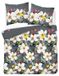 Icecat Couverture en flanelle, chaude, pour l'hiver, 200x220, gris foncé, motif floral