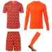 Uhlsport Kit de gardien Progressive - Rouge Fluo/noir/jaune Fluo, pointure 3XL