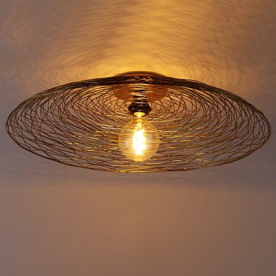 QAZQA Glan - Oosterse Plafondlamp - Ø 60 cm - Goud/Messing