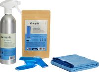 Ecopods Allesreiniger Startersset Compleet - 4 Navullingen - Aluminium Fles inclusief pod - Microvezeldoek - Krachtige Zero-Waste - Alles reiniger voordeelverpakking