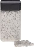 Merkloos Decoratie/hobby stenen/steentjes - creme wit - 600 gram - vulling materiaal - Knutselen - 5-8 mm korrels