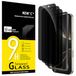 NEW'C Screen Protector voor iPhone 17, 17 Pro/16 Pro | 3 Stuks, Zwart, Privacy 28°, Gehard Glas